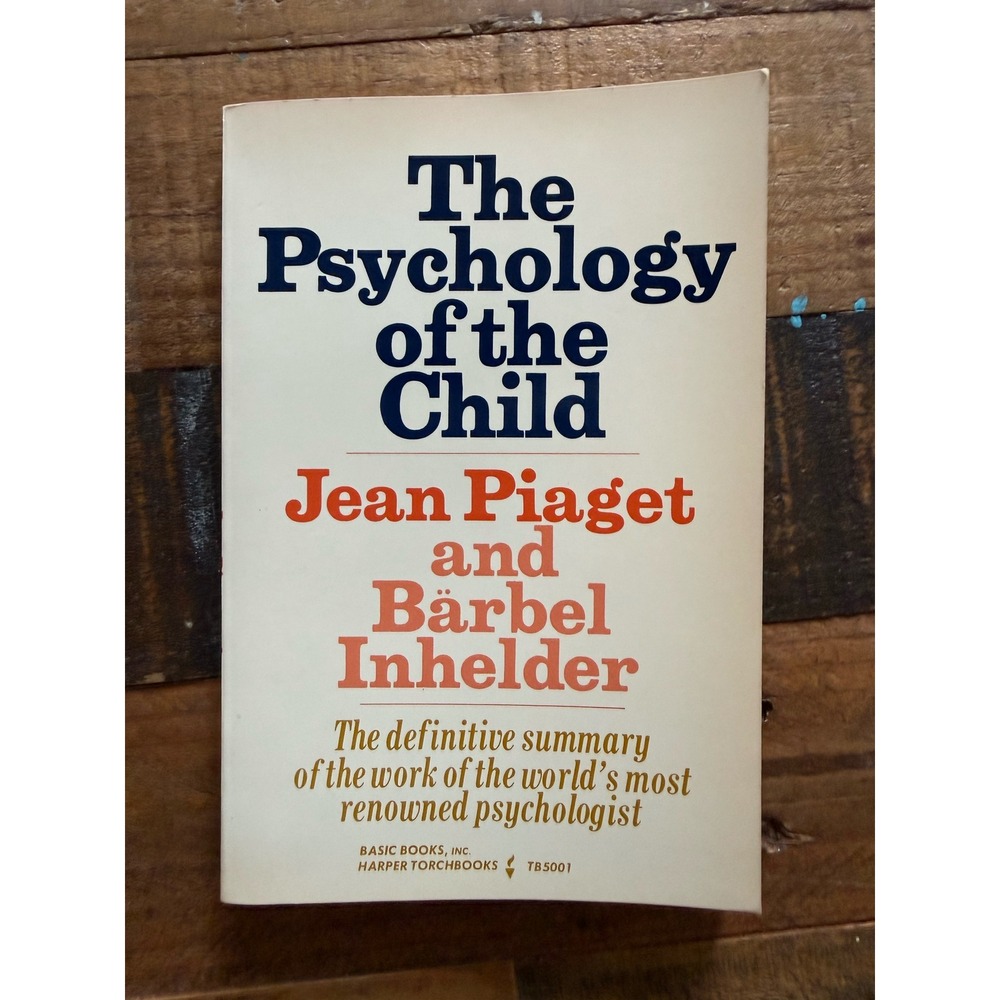 The Psychology of the Child Jean Piaget Barbel Inhelder Paperback 1969 TB5001